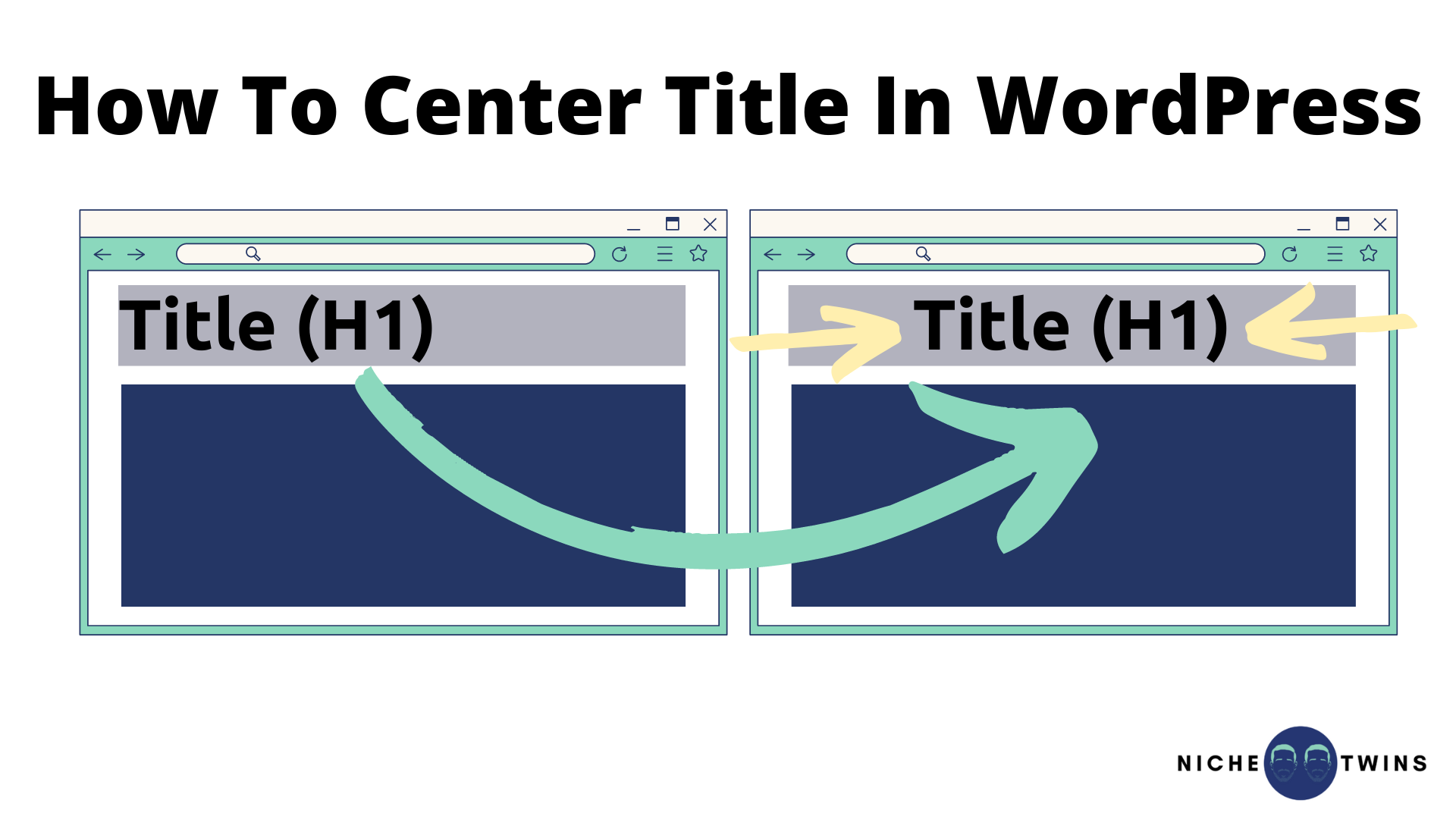 How to center title in WordPress