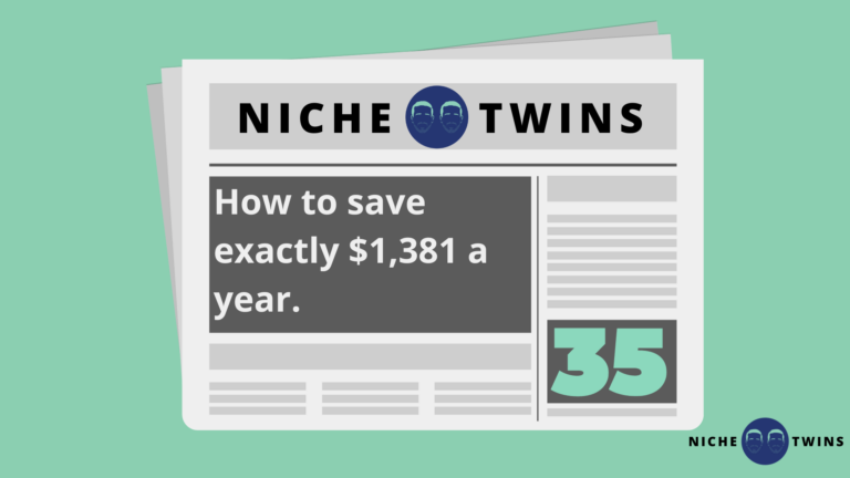 How to save exactly $1,381 a year